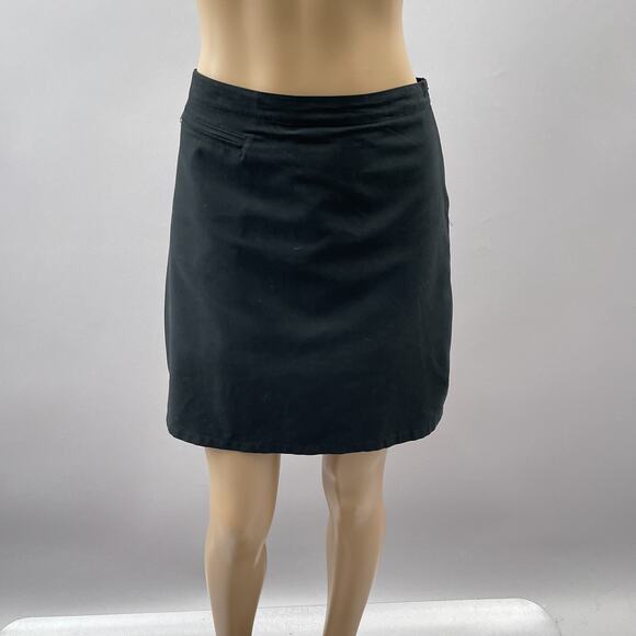 Patagonia Pants - Patagonia Skirt Skort Women 10 Black Duway Golf Shorts Side Zip Active Casual